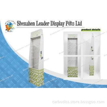 Promotional Floor Cardboard Hook Display for Retail Stores